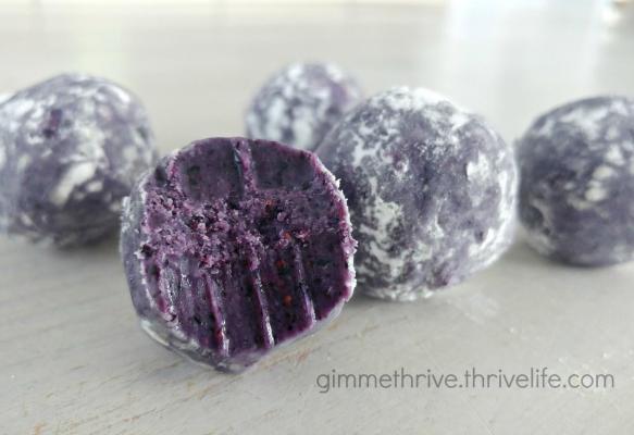 "Gimme Thrive" Blueberry Truffles