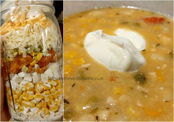 "Gimme Thrive" Chicken Potato Corn Chowder (Jar Meal)