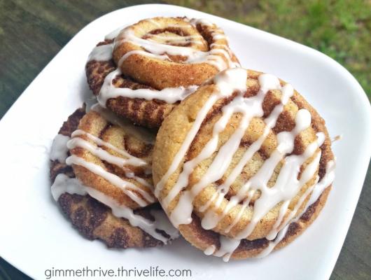 "Gimme Thrive" Cinnamon Roll Cookies