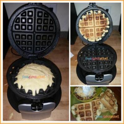  SuperHero Sweet Cornbread Waffles (GF)