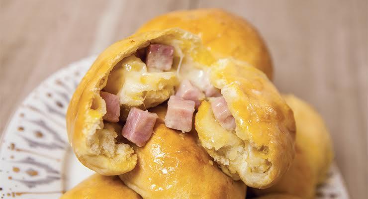 Cheese and Ham Stuffed Rolls