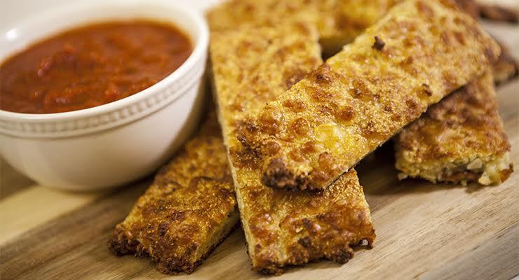 Cheesy Cauliflower Breadsticks