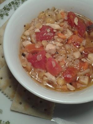 Chicken Lentil + Barley Soup