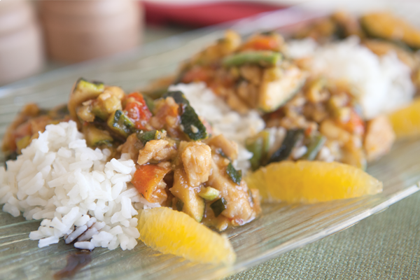 Chicken Stir Fry with Orange Chili Glaze