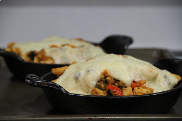 Chicken Stuffed Portobello Mushrooms