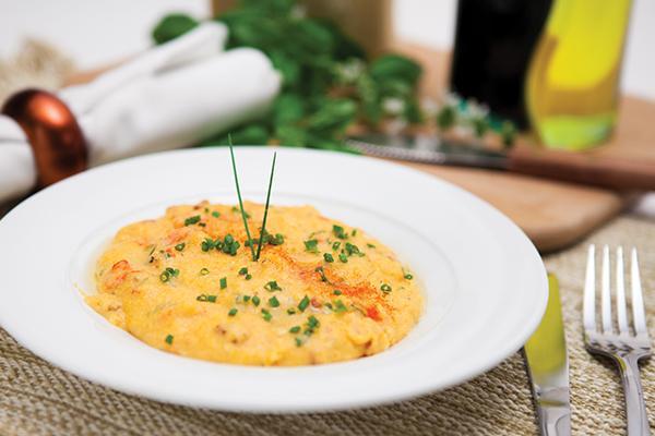 Creamy Red Pepper Polenta