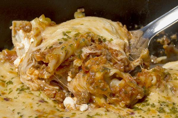 Dutch Oven Deep Dish Lasagna