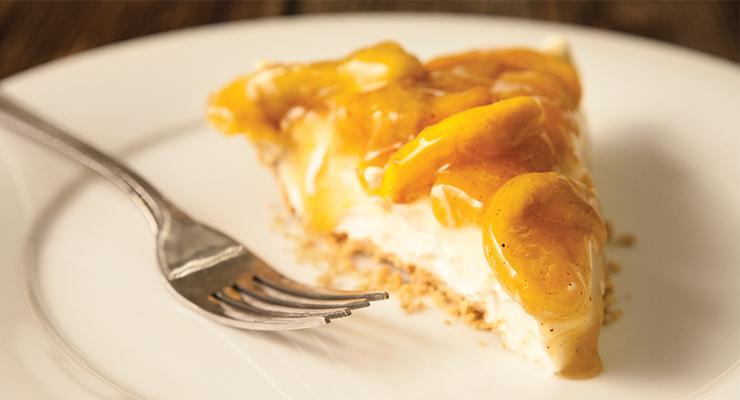 Honey Peach Cream Pie