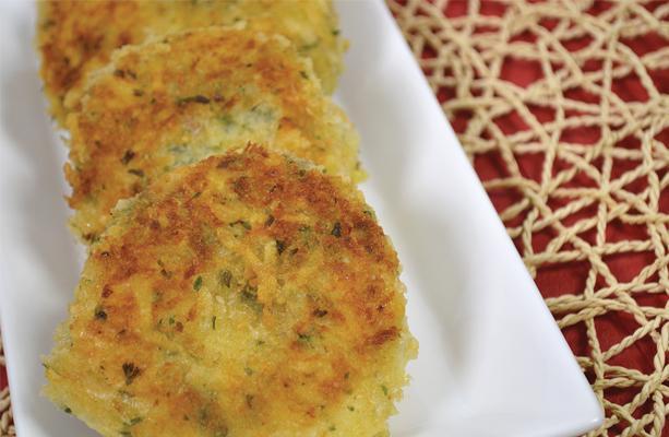 Parmesan Crusted Tuscan Potato Cakes