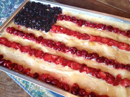 Patriotic Fruit Pizza