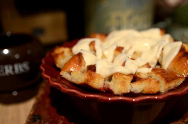 Raspberry Bread Pudding