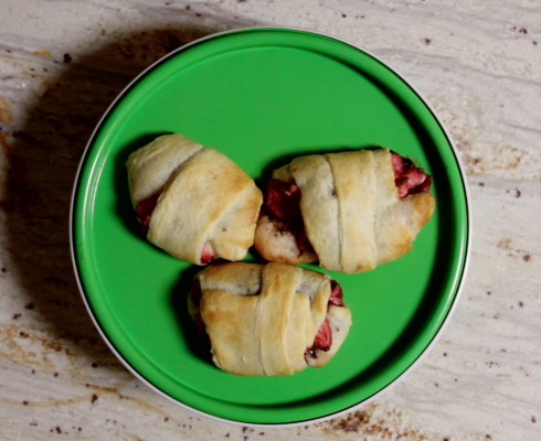 Strawberry & Nutella Croissants