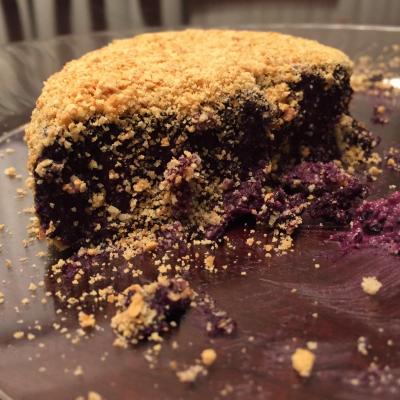 Upside Down Blueberry Cheesecake