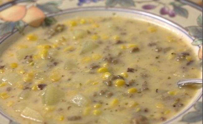 Corn Chowder with Sausage