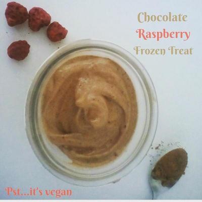 Dairy-free Chocolate Raspberry Frozen Treat