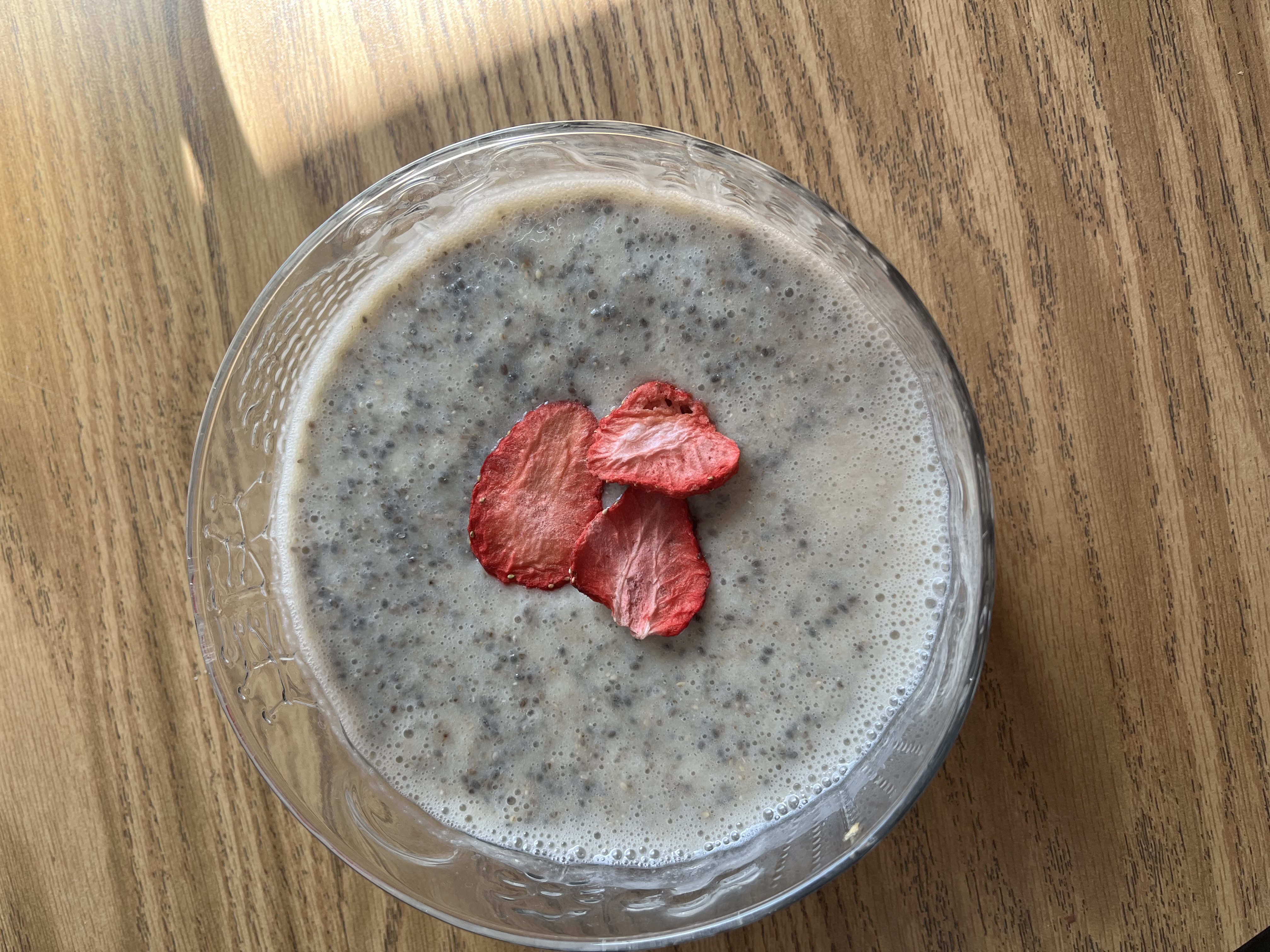 Banana chia pudding 