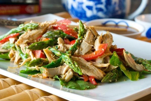 Asian Chicken Asparagus Salad