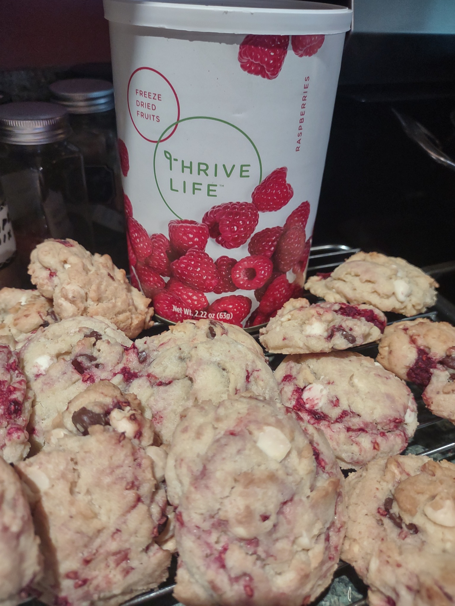 Gluten-Free Raspberry Chocolate Chip Cookies