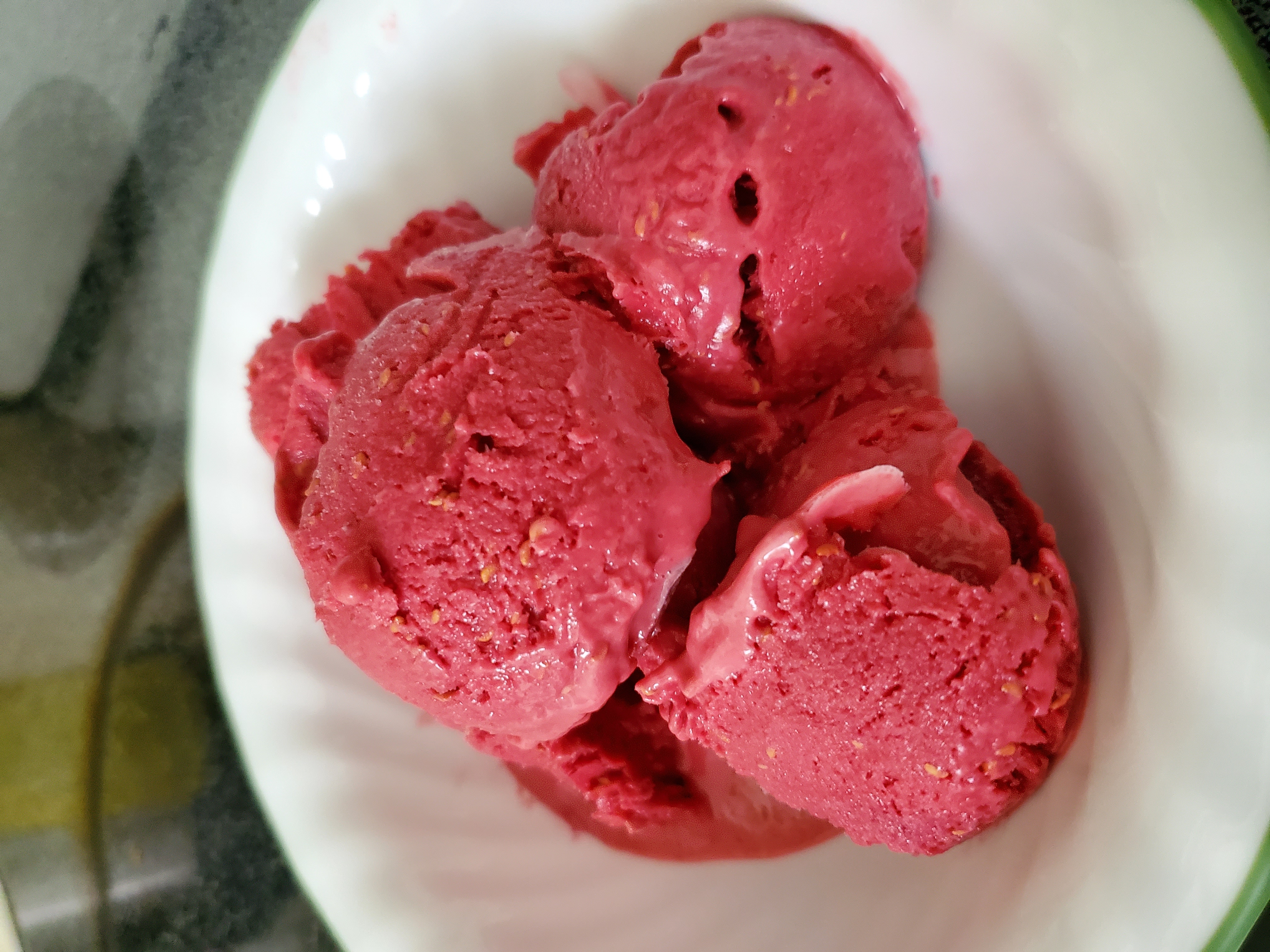 Raspberry Lemon Sherbet