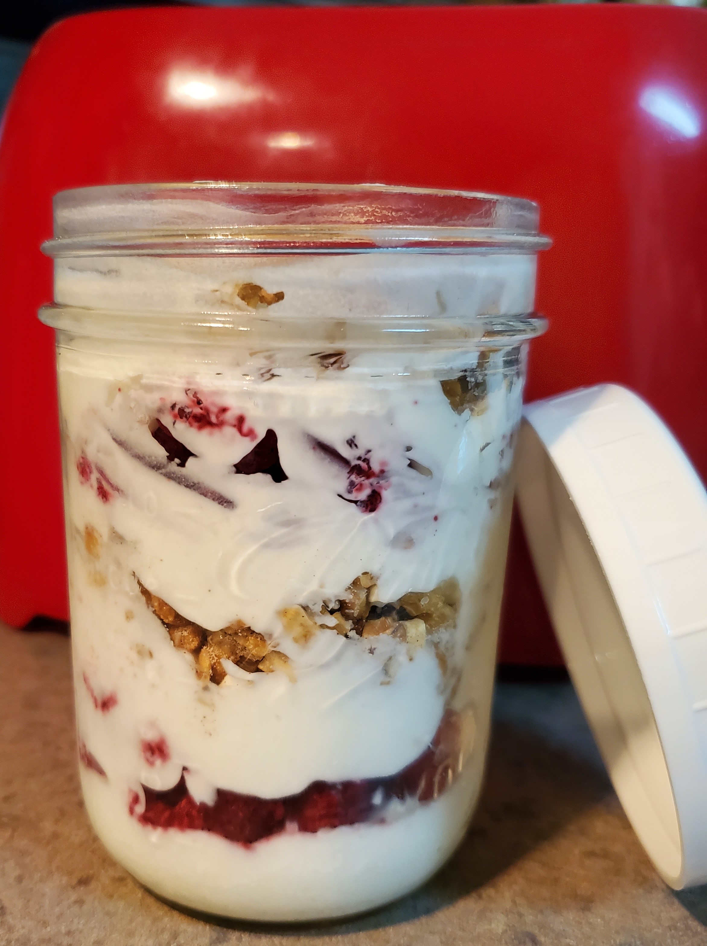 Raspberry Apple Cinnamon Parfait