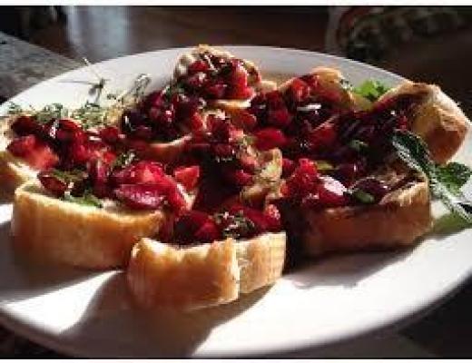 Cherry Berry Bruschetta