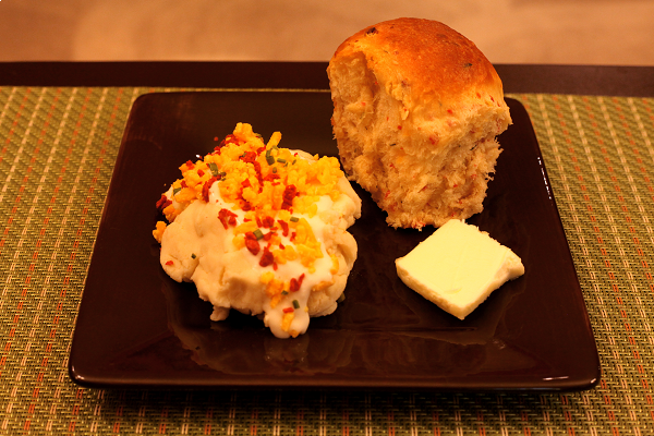 Loaded (Baked) Potato Rolls