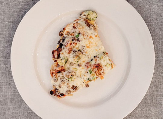 Spaghetti Skillet Pizza